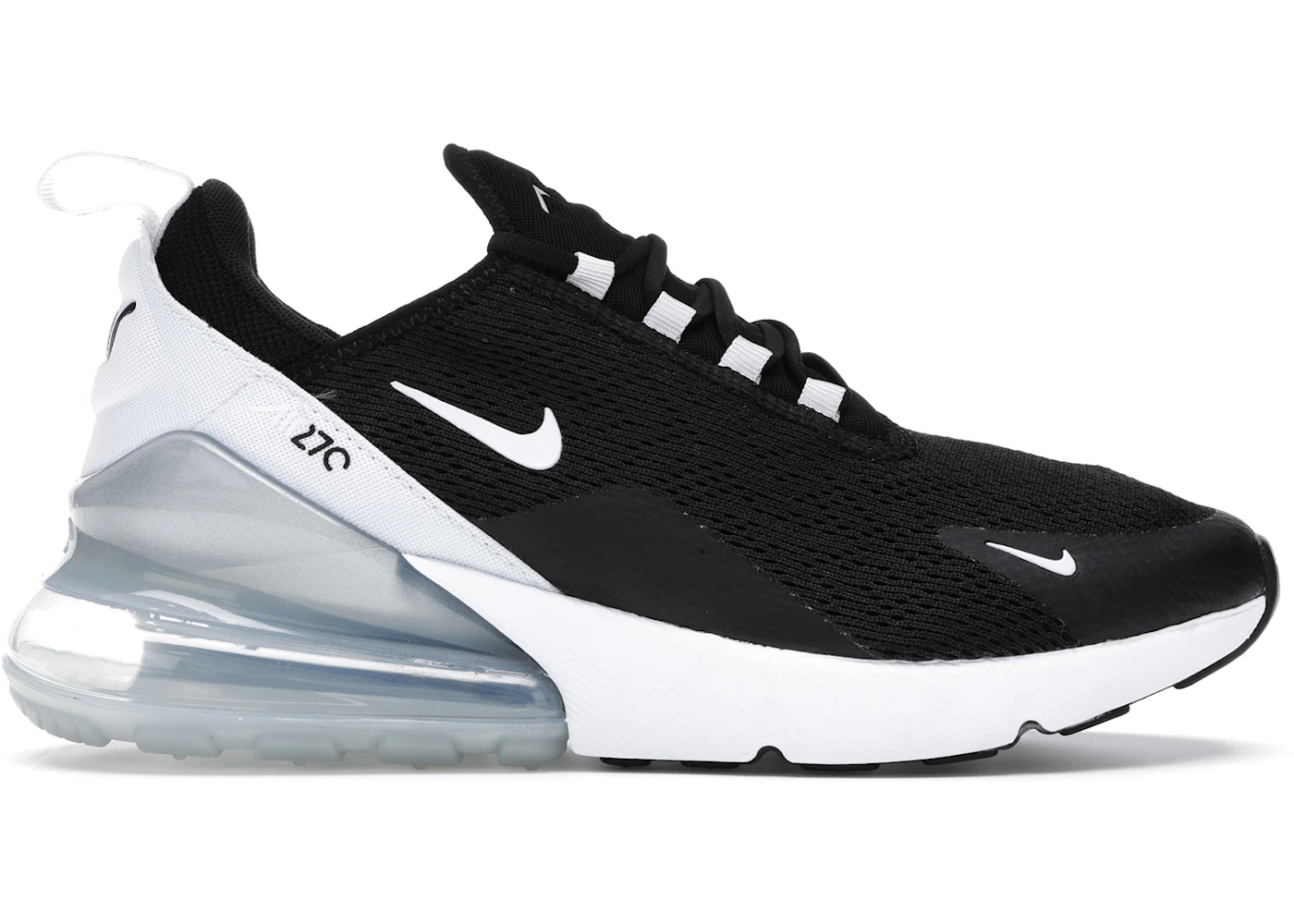 Nike Air Max 270 Black White Pure Platinum (Women's) - AH6789-013 - US