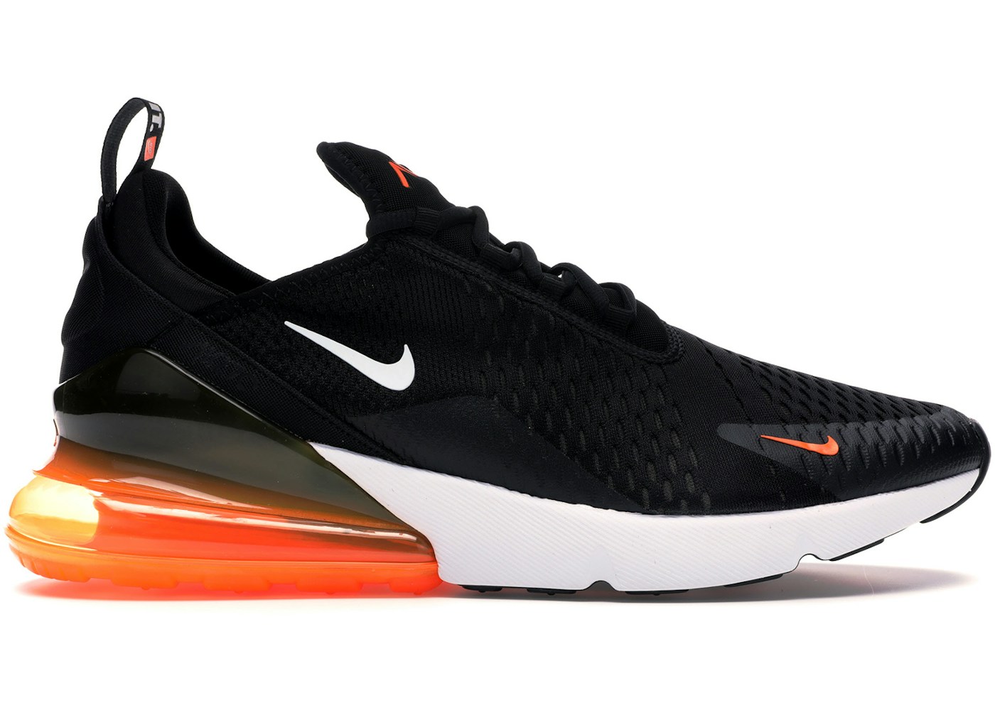 Nike Air Max 270 Black White Total Orange Ah8050 014 Nike Air Max 270 Black White Total Orange Ah8050 014