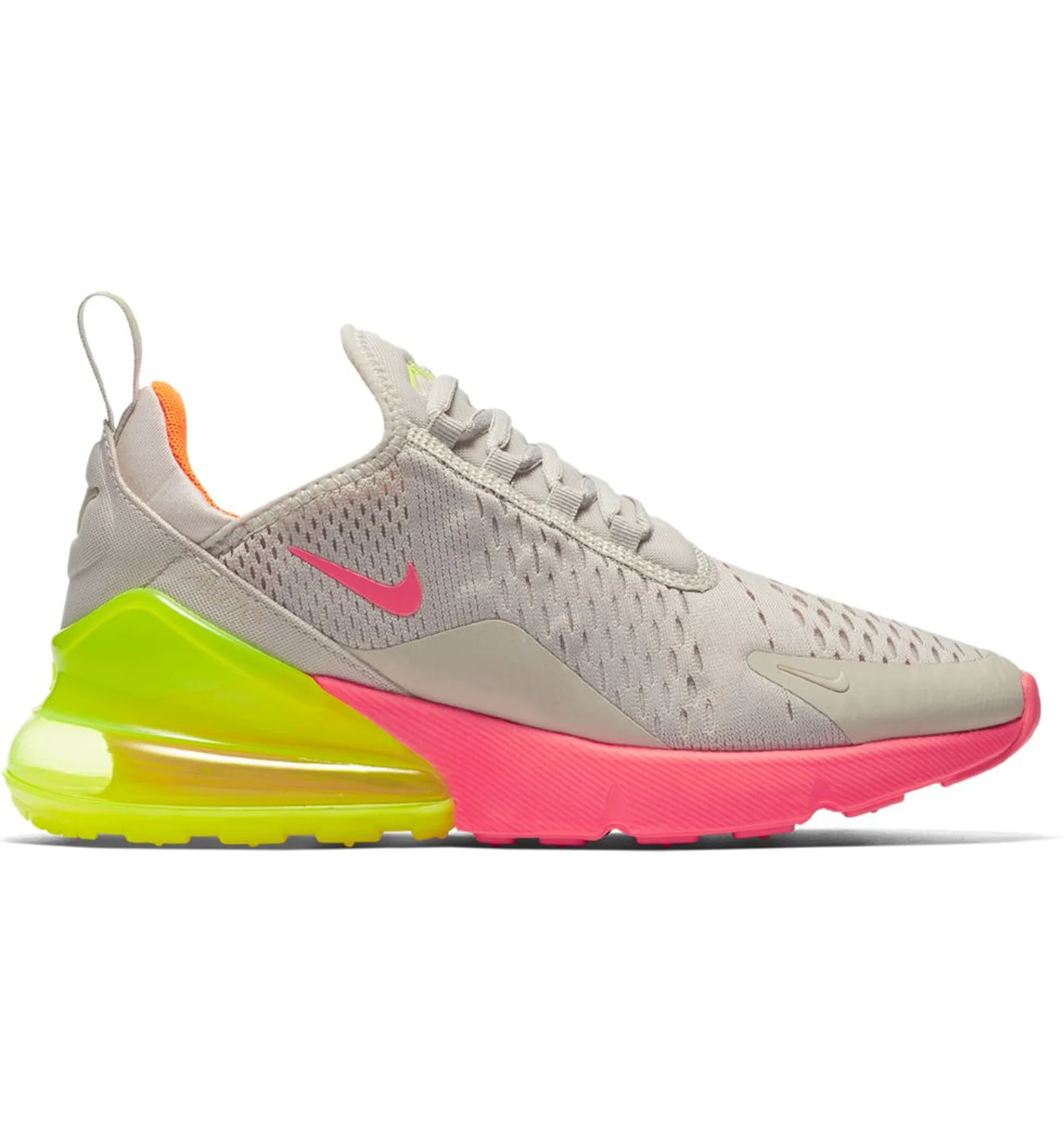 Nike air max 270 top hot punch/volt women's shoe