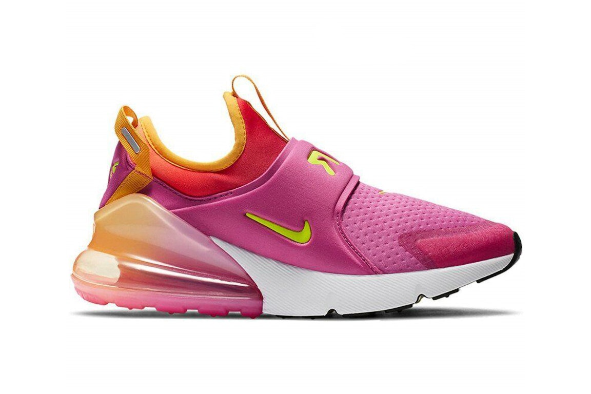 Pre-owned Nike Air Max 270 Extreme Se Sunrise (gs) In Active Fuchsia/university Gold/chile Red