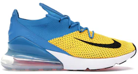 Nike air max top 270 flyknit blue yellow
