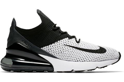 Nike Air Max 270 Flyknit WeiB Schwarz Herren AO1023 100 DE