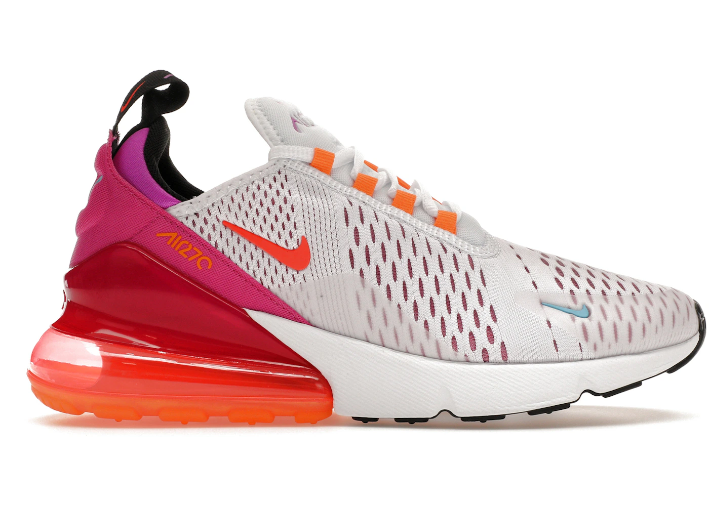 Color 270 Ladies Nike Air Max 270 Womens Shoes Size 5, Color: White/Pink