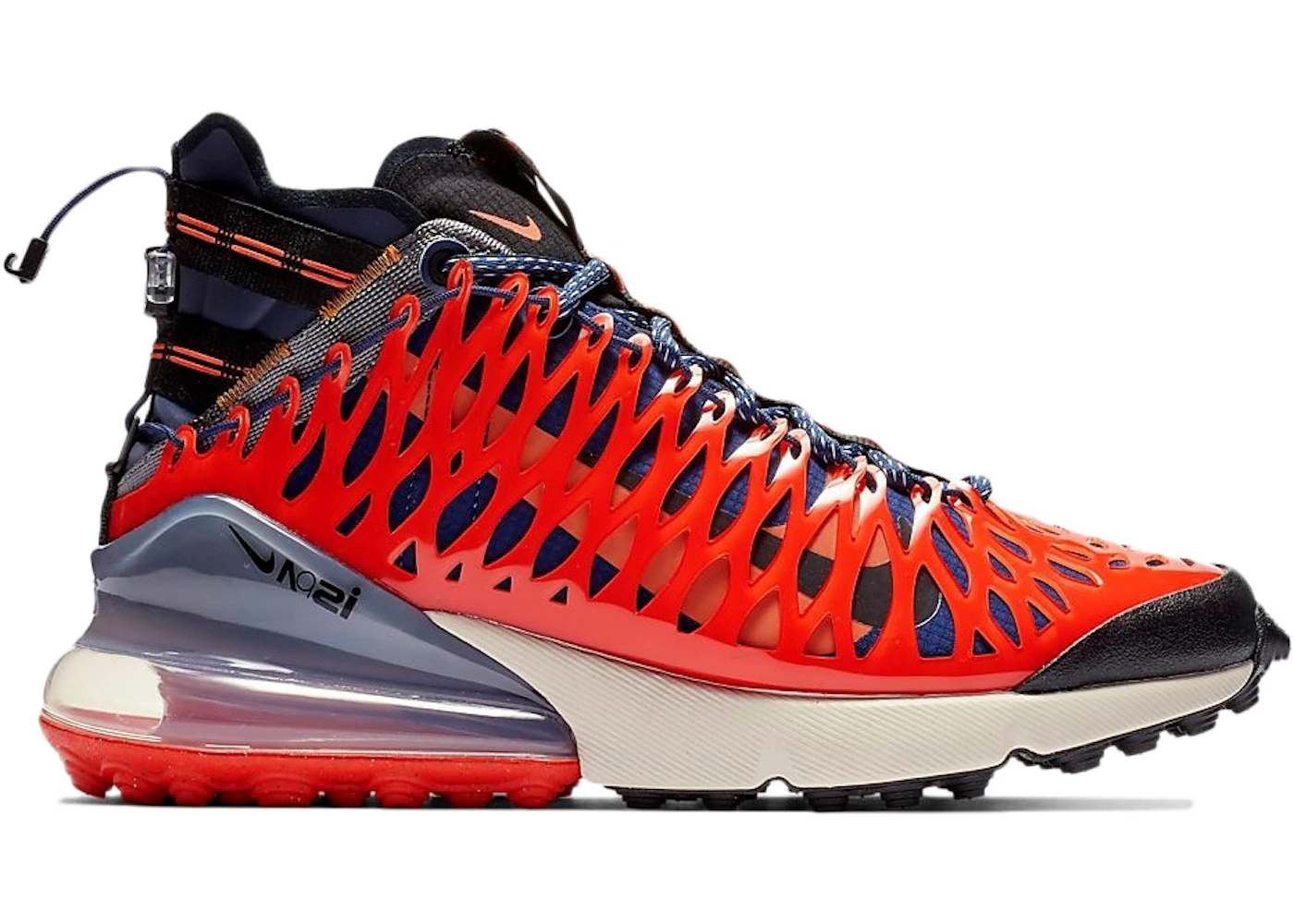 Nike Air Max 270 ISPA Blue Void Terra Orange Men's BQ1918-400 US
