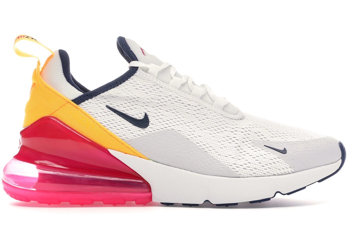 Nike air max 270 summit white-laser fuchsia-laser orange Clearance
