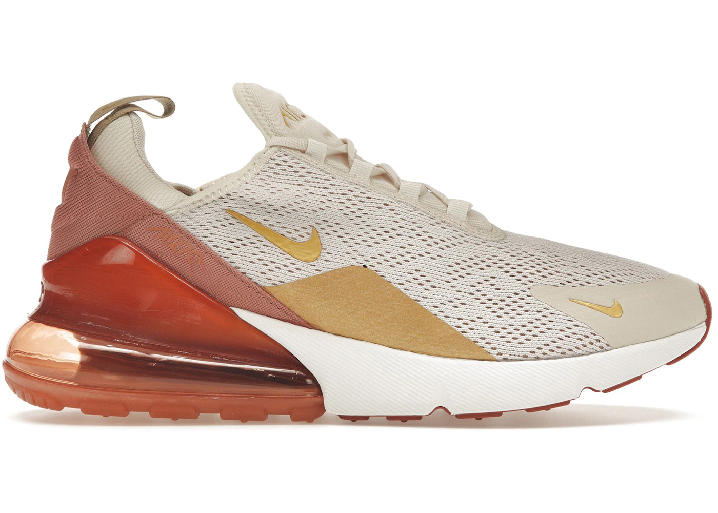 Nike air max 270 light cream metallic gold Clearance