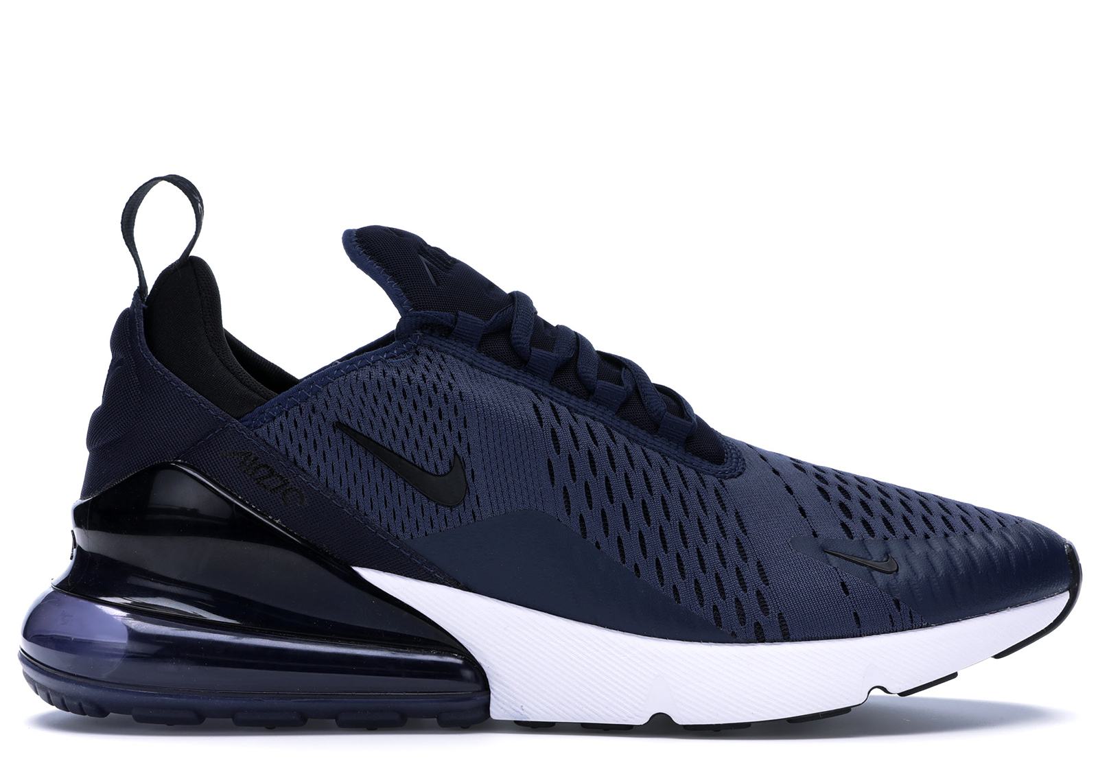 air max 270 navy blue and white