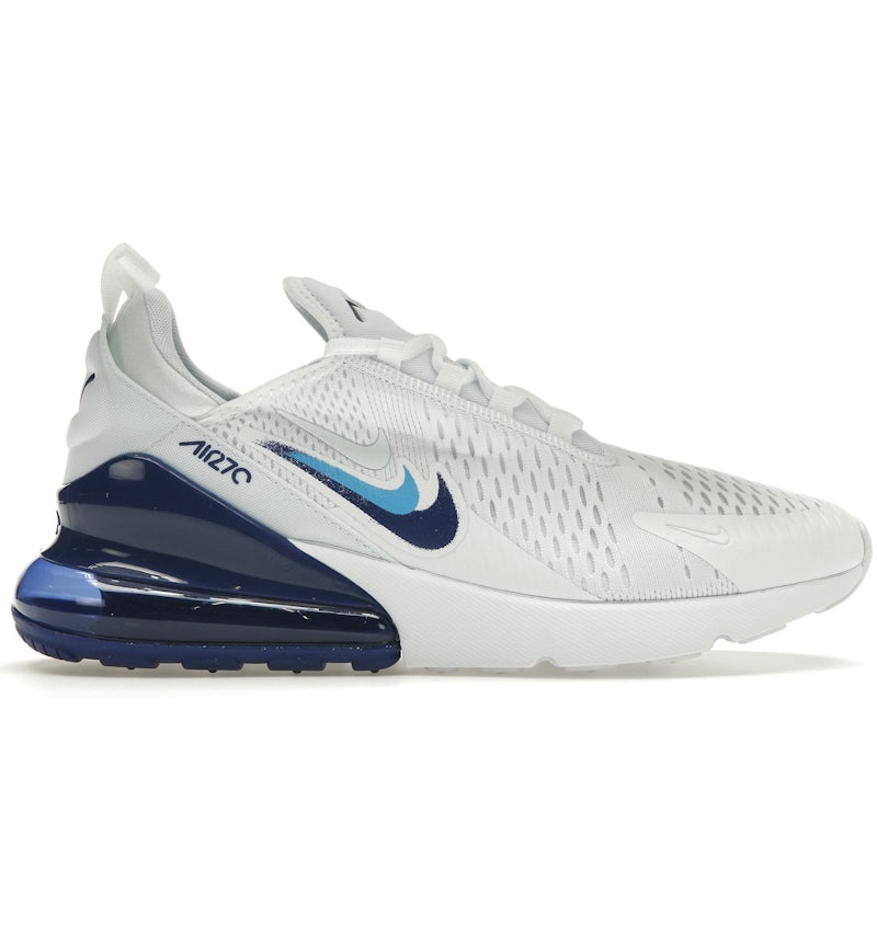 Nike Air Max 270 Multi Swoosh White Deep Royal Men's FJ4230-100 US