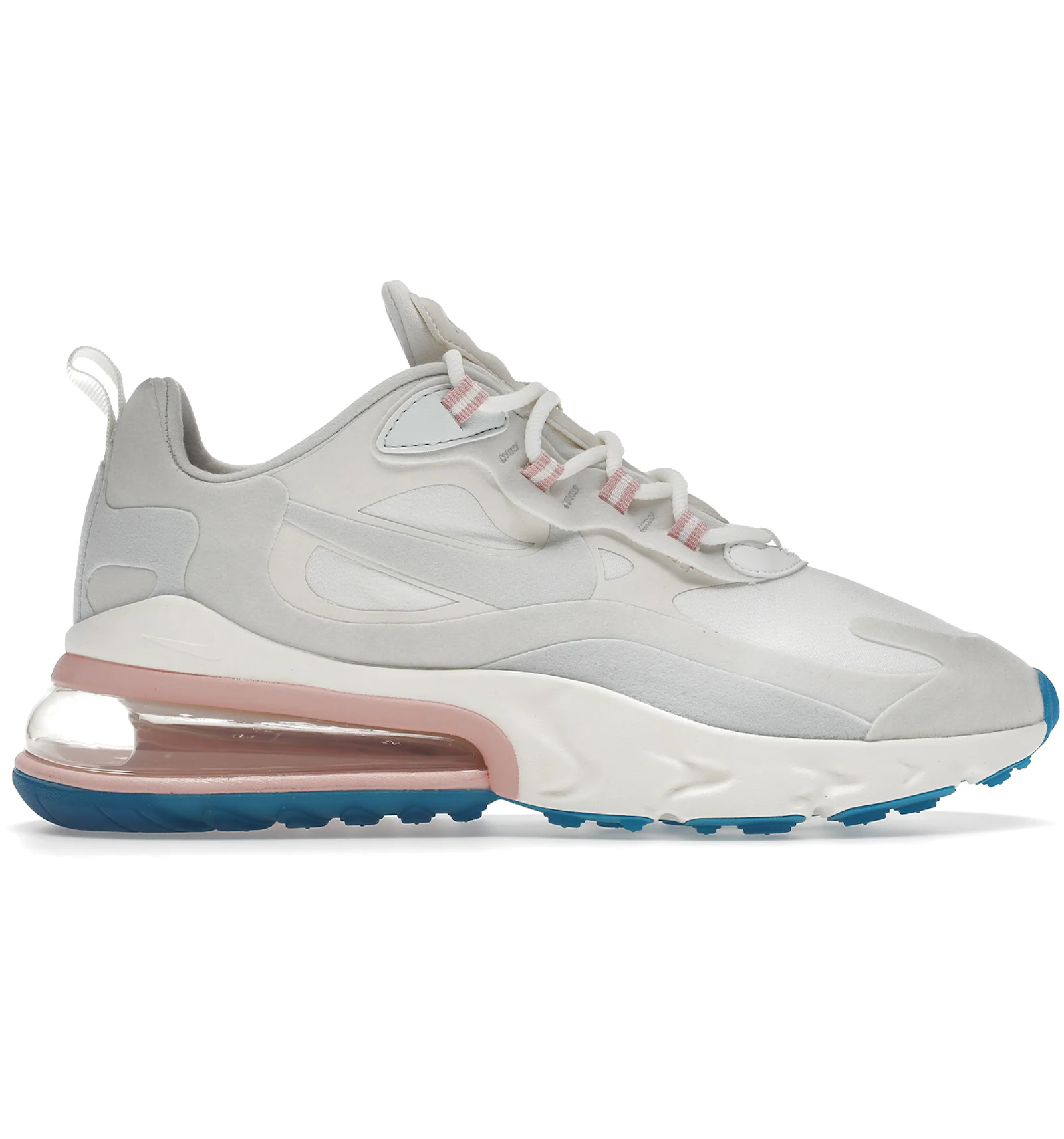 Nike air max 270 react summit white aqua  and  stardust Clearance