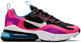 ナイキ エアマックス270リアクト "ブラック ハイパー ピンク ビビッド パープル (GS)" Nike Air Max 270 React "Black Hyper Pink Vivid Purple (GS)" 