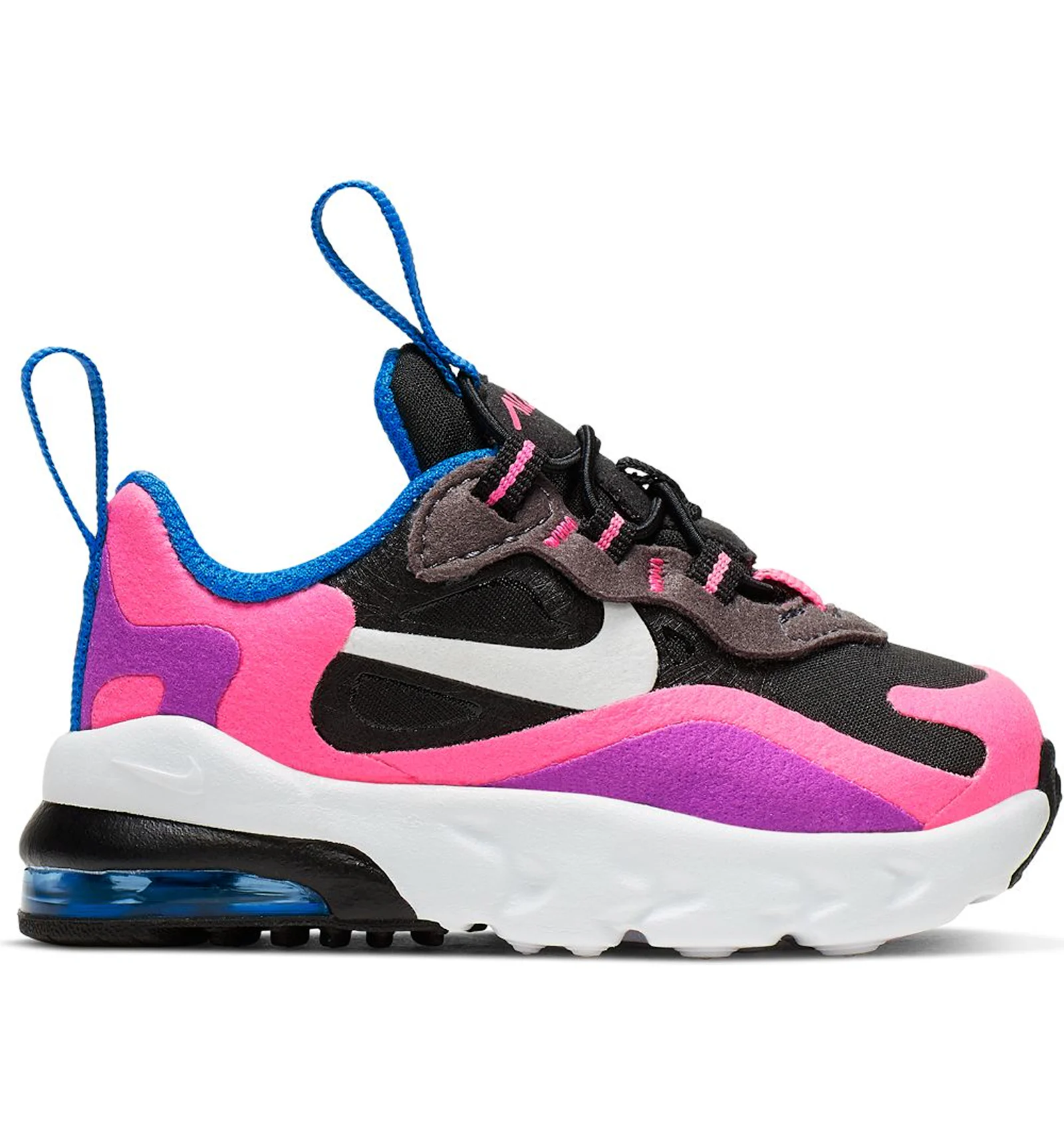 Nike Air Max 270 React Black Hyper Pink Vivid Purple TD