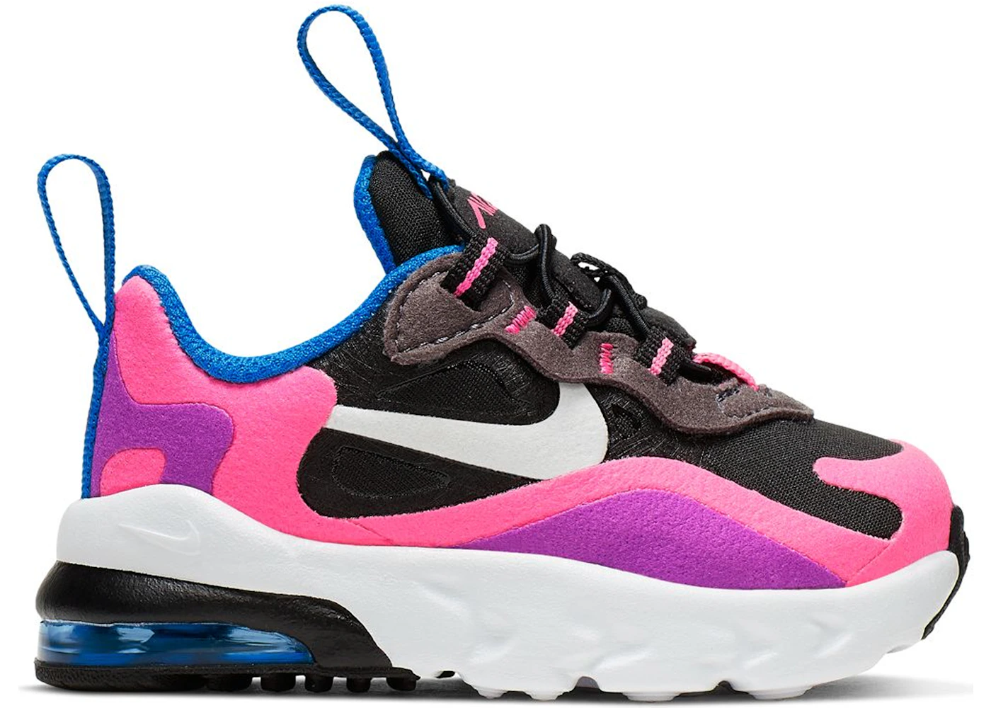 Available now // the nike air max 270 react pops in pink and black best sale