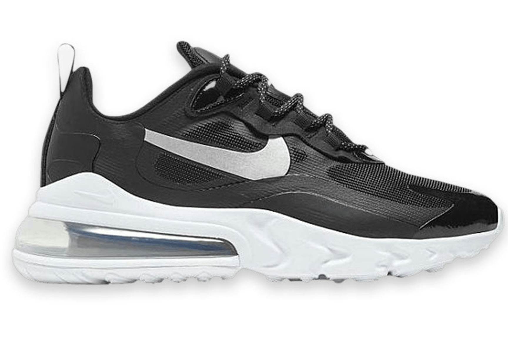 Nike Air Max 270 React Black Metallic Silver (Women's) - CT3426-001 - US