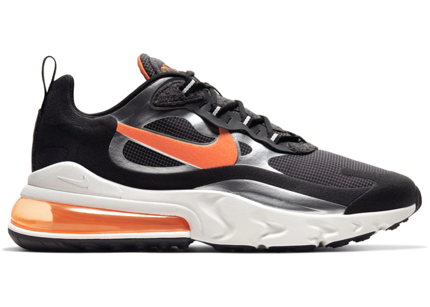 Nike Air Max 270 React Black Total Orange Men's - CQ4598-084 - US