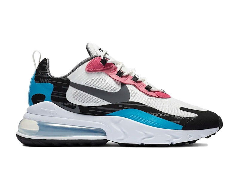 Nike air max react 270 black and discount blue