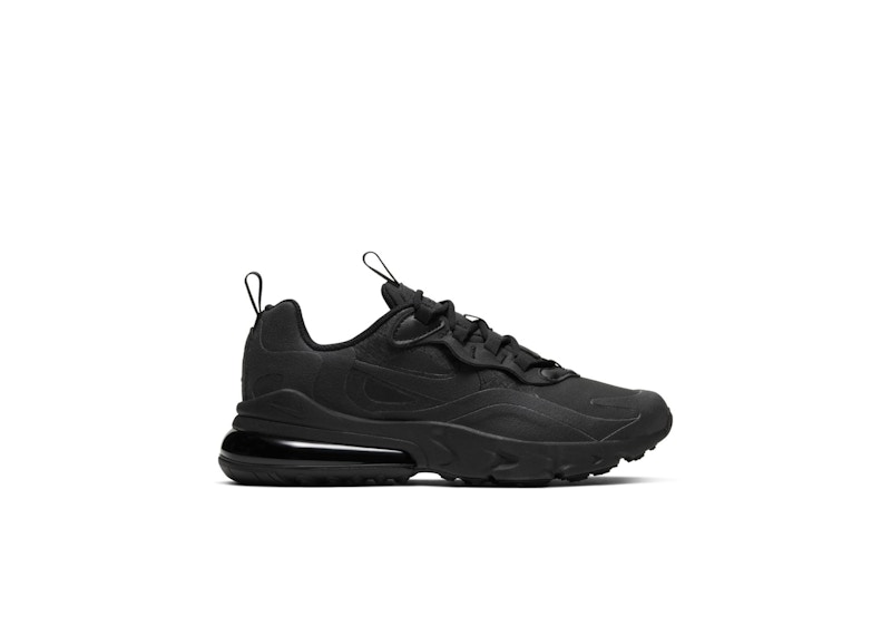 Nike Air Max 270 React Triple Black GS