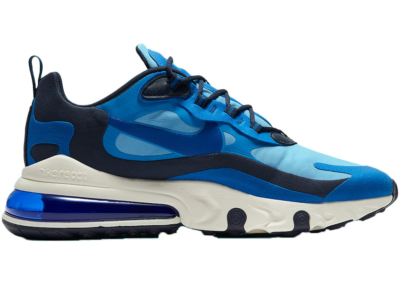 Nike Air Max 270 React Triple Blue Ci3866 400 Nike Air Max 270 React Triple Blue Ci3866 400