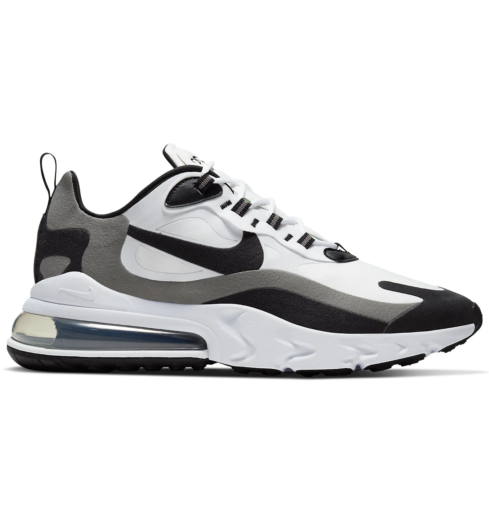 Nike Air Max 270 React White Black Metallic Pewter Men s CT1264
