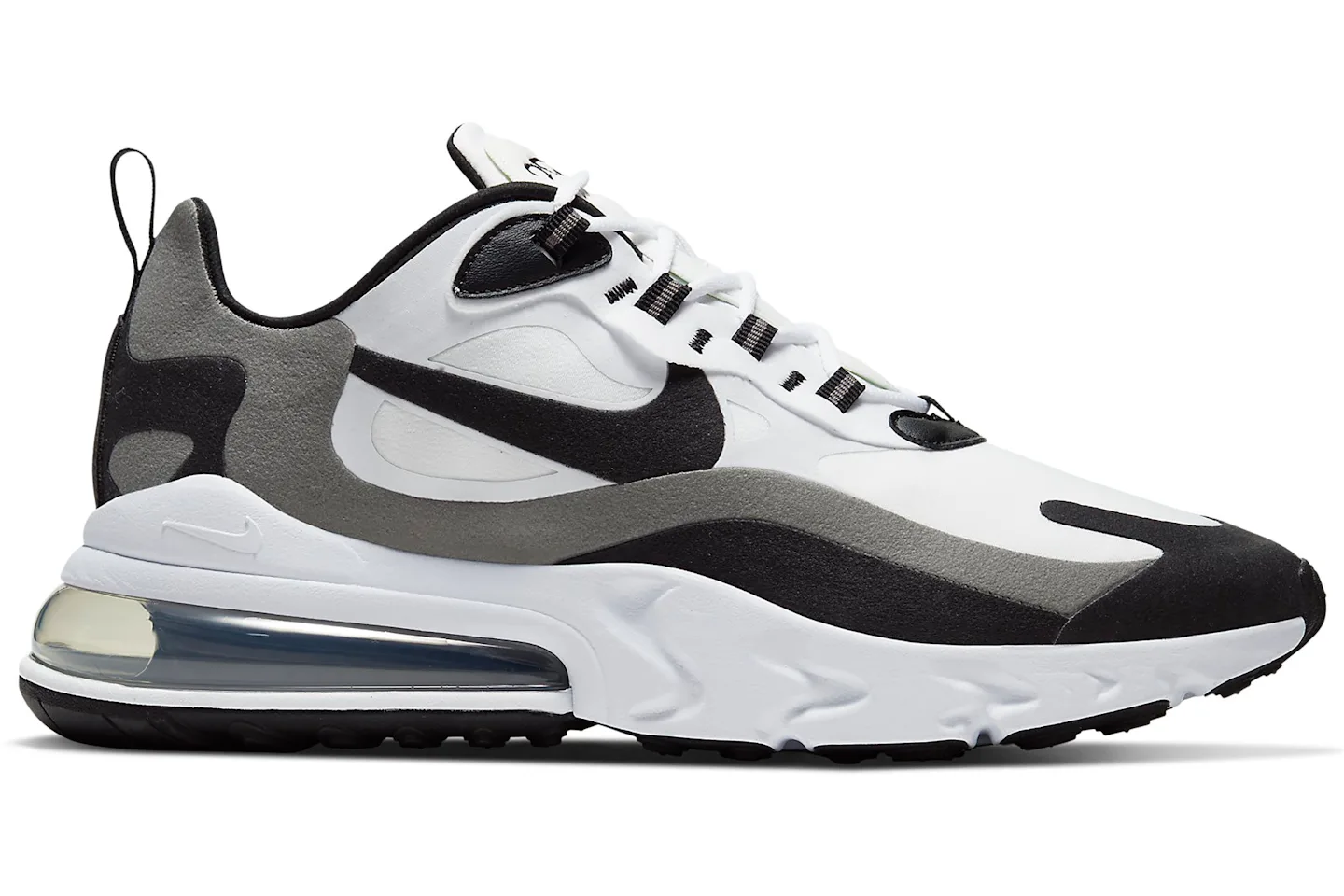 Nike Air Max 270 React White Black Metallic Pewter - CT1264-101