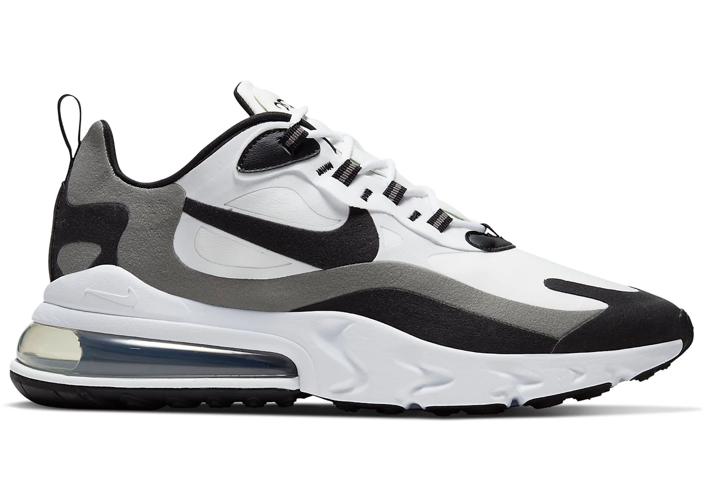 Nike Air Max 270 React White Black Metallic Pewter Men s CT1264