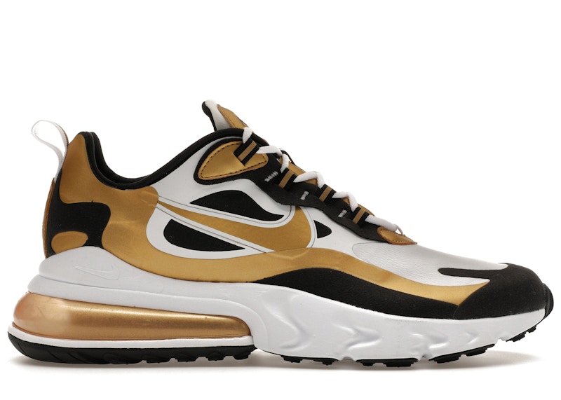 Nike Air Max 270 React WeiB Metallic Gold Herren CW7298 100 DE