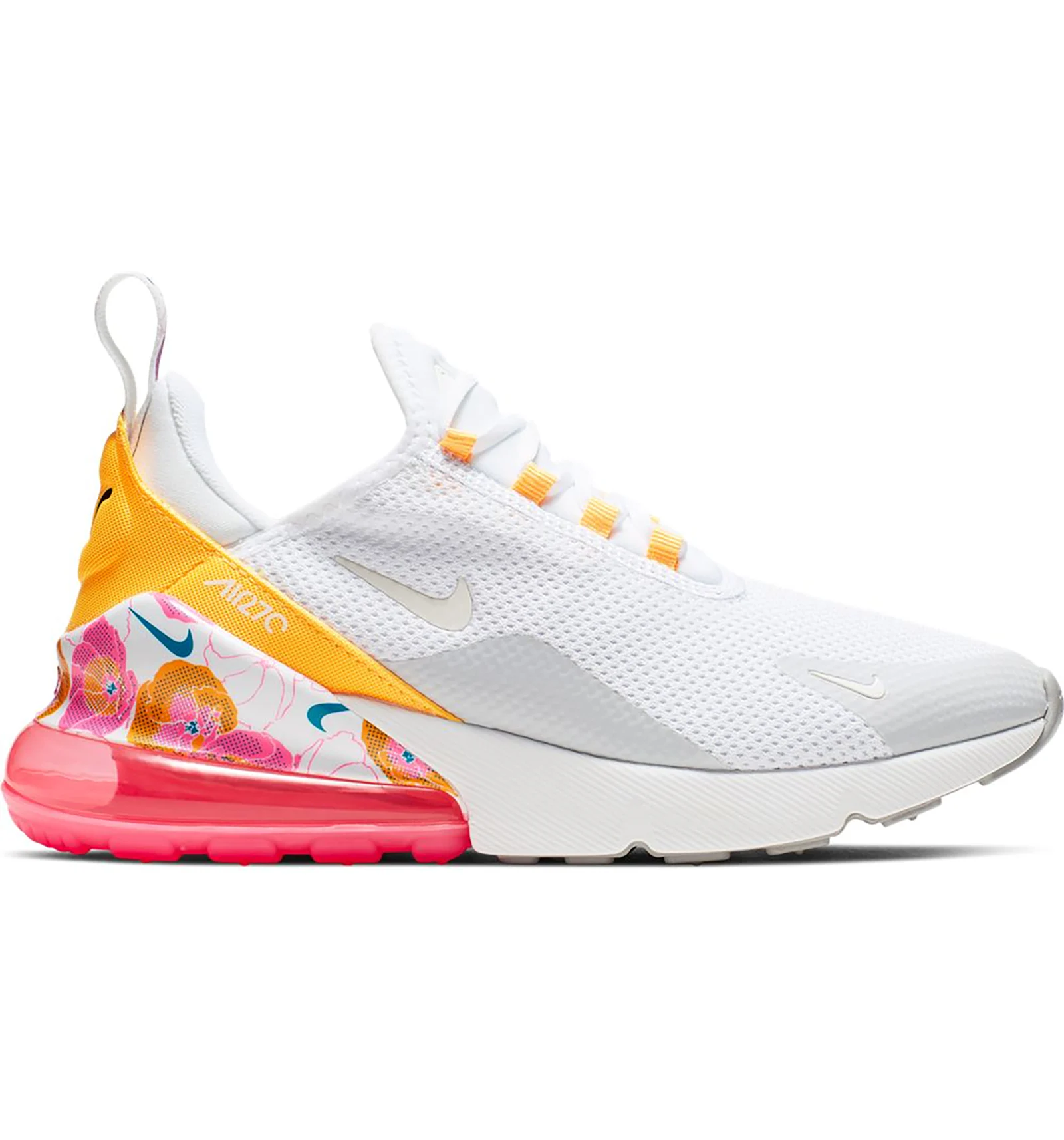 Nike air max 270 womens white with flowers best sale