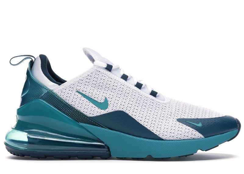 white and teal nike air max 270