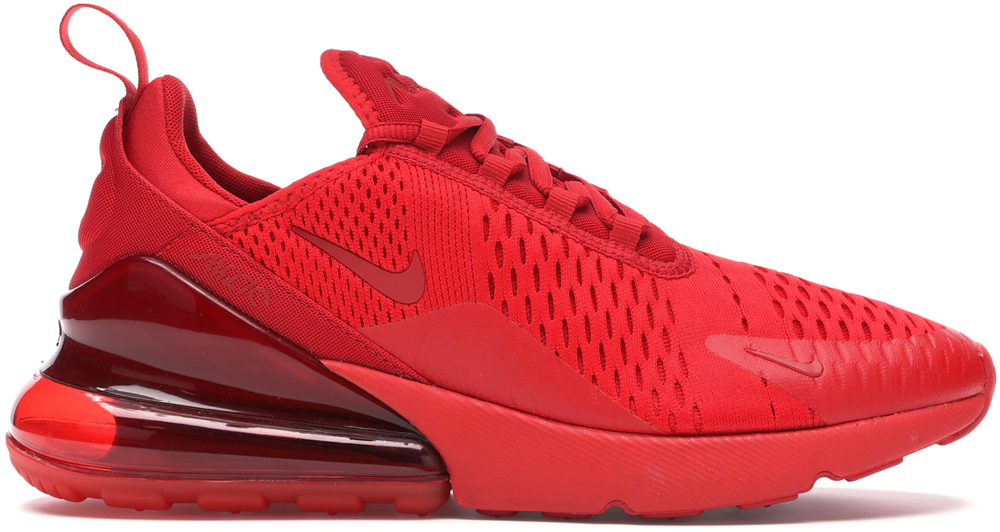 Nike Air Max 270 Shoes Triple University Red CV7544-600 Men's Multi  Sizes NEW
