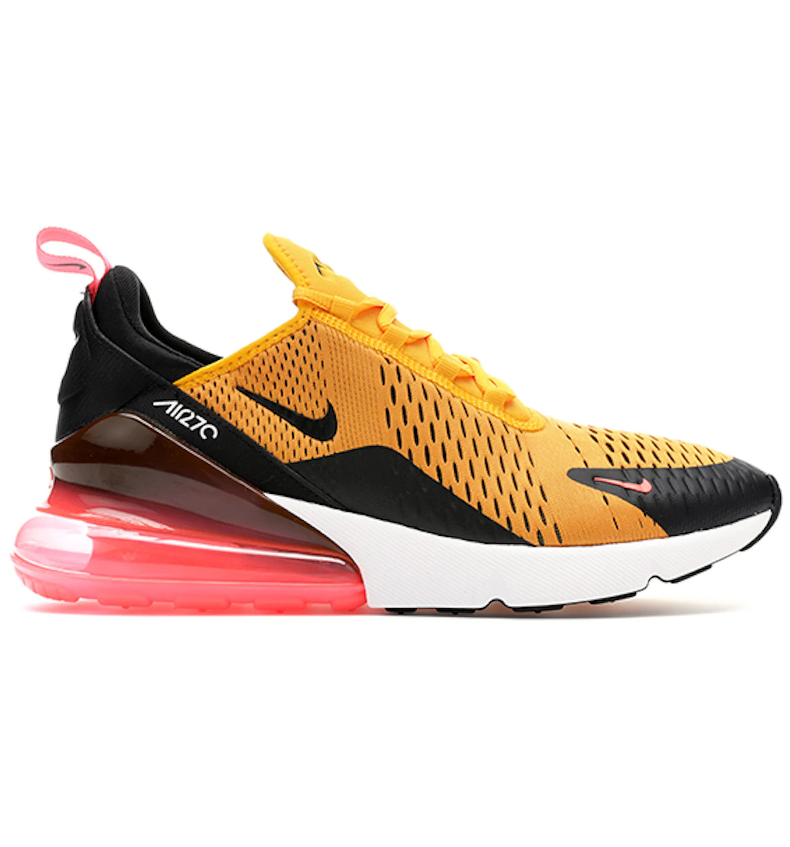 Nike air max 270 trainers black flash crimson university gold Clearance