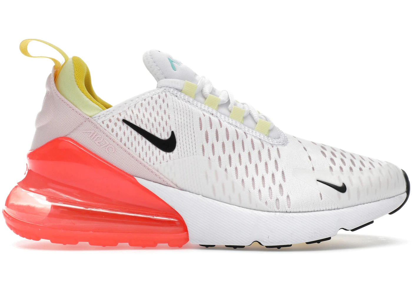 Nike Air Max 270 White Bright Crimson (Women's) FZ3624-100 US
