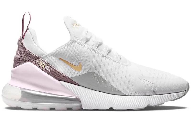 nike air max 270 white and light pink
