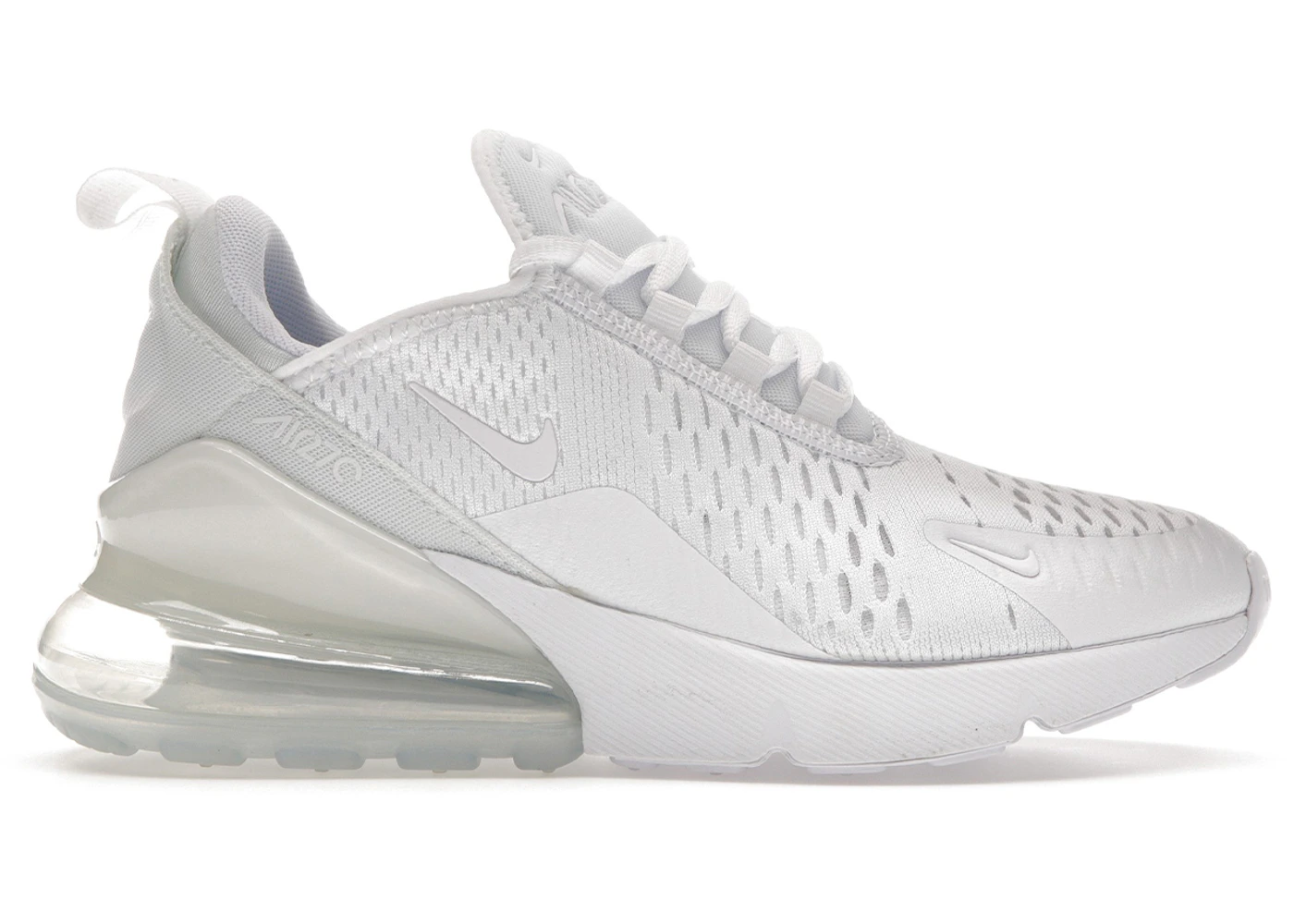 Nike Air Max 270 White Metallic Silver (GS) - 943345-103 - US