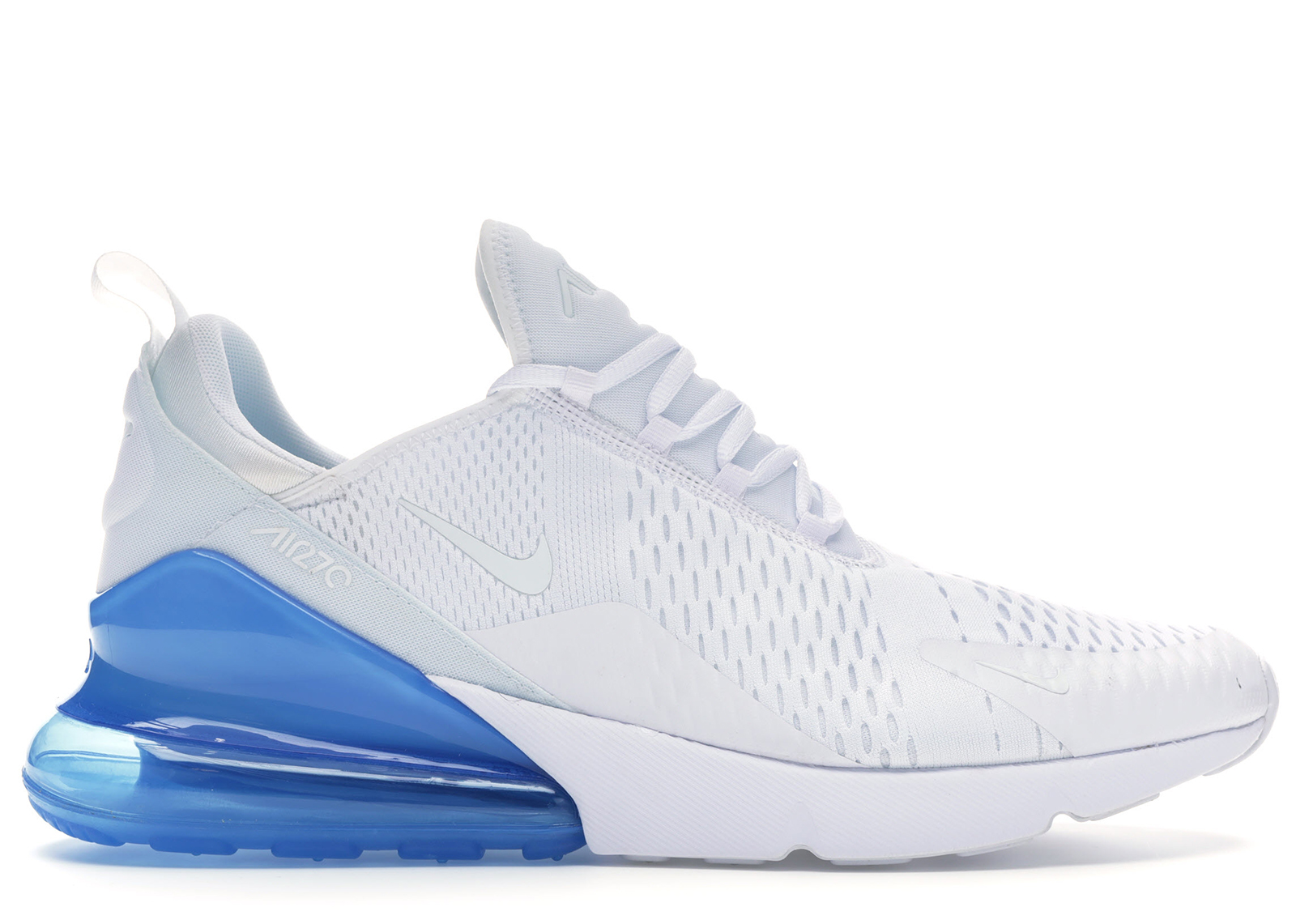 nike air max 270 white with blue