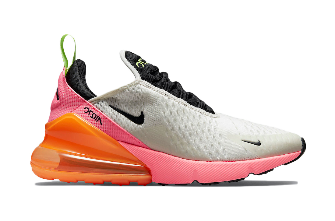 nike air max 270 color white/pink/yellow