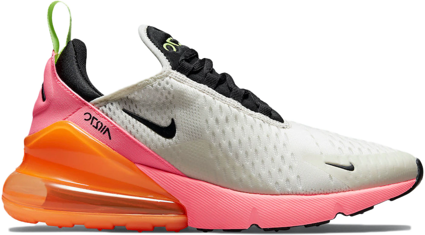 Nike Women Air Max 270 React Se (lt arctic pink / black-orange pulse-white)