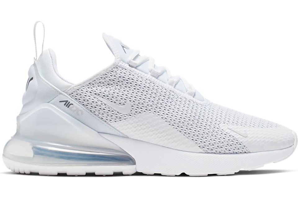 Nike air max 270 platinum best sale white