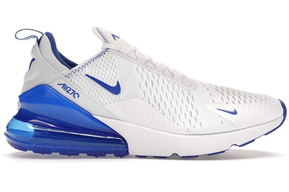 Mens nike air max 270 blue and white Clearance