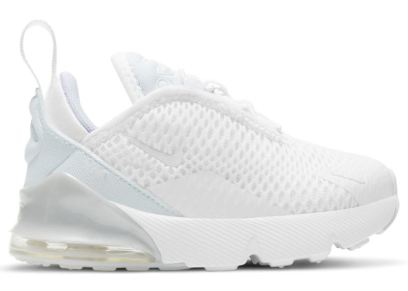 Nike air max 270 junior sales all white