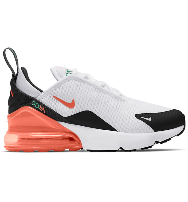 Nike Air Max 270 White Turf Orange (PS) AO2372-107 US