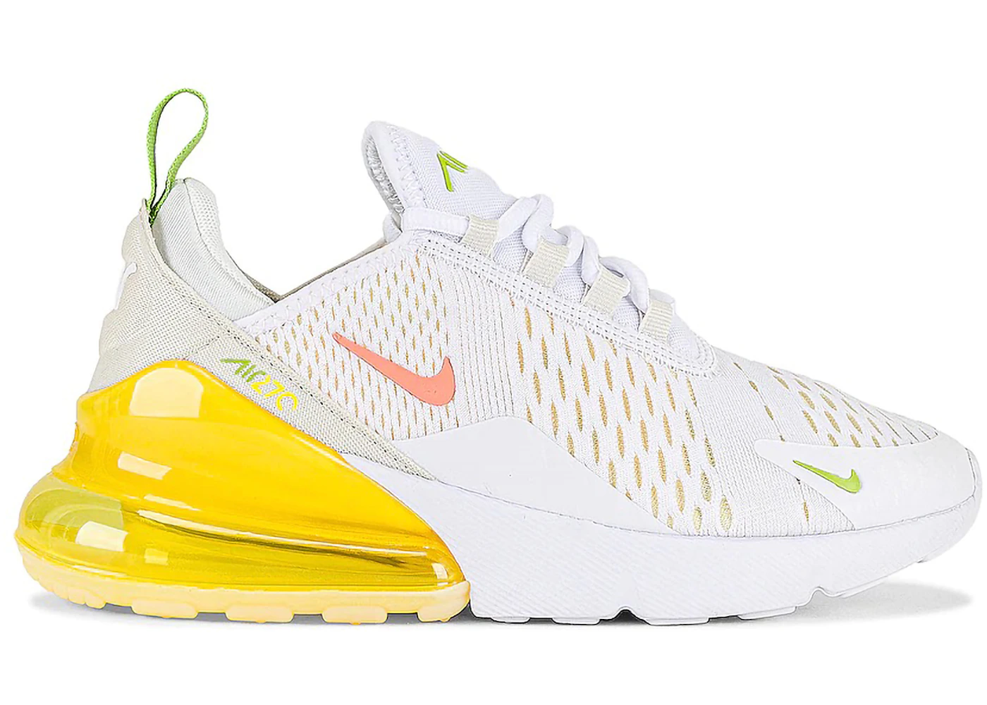 Nike air max 270 yellow and white Clearance