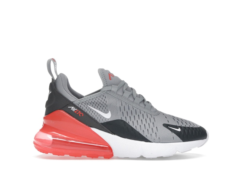 A。 Nike Air Max 270 Wolf Grey Anthracite Bright Crimson White
