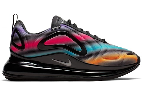 Neon Collection Air Max 720 Black Neon Streaks HOT Nike Sneaker