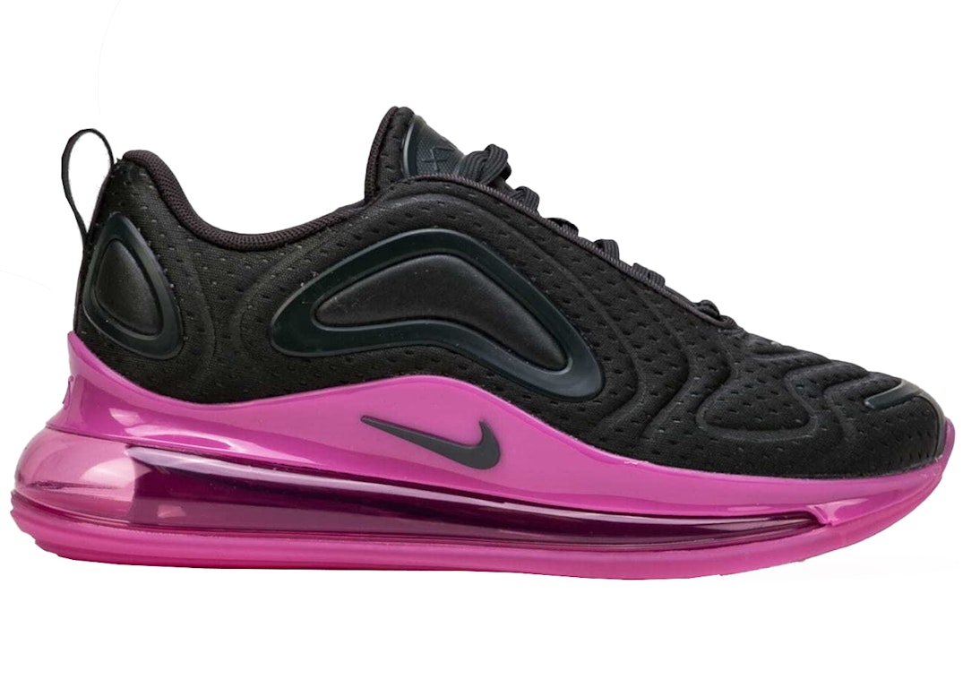 Pre-owned Nike Air Max 720 Black Pink (gs) In Off Noir/fuchsia