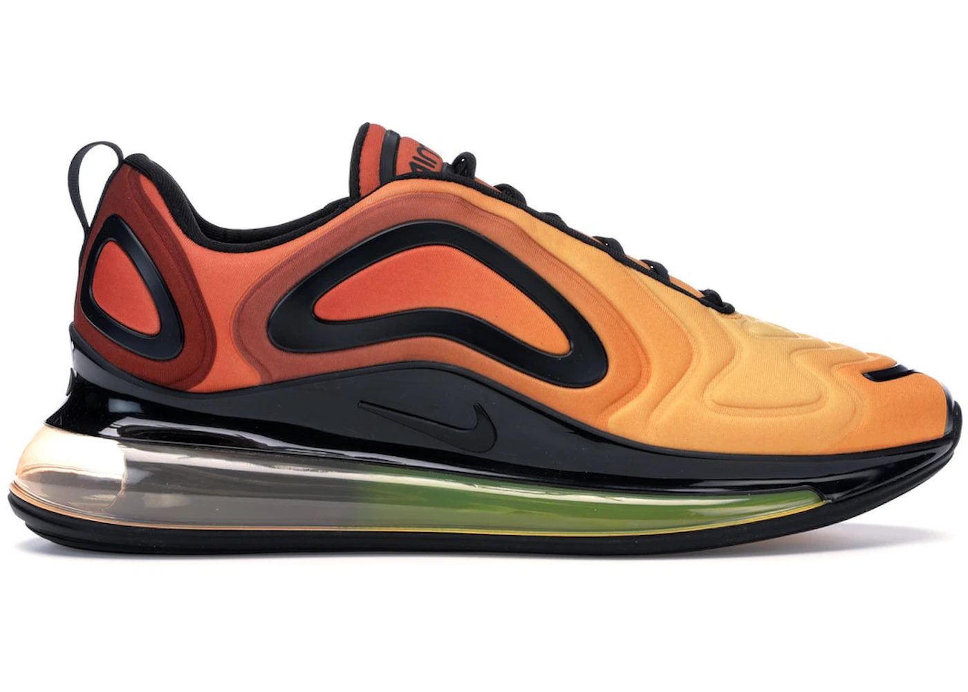 Air max 72 black 2025 and orange