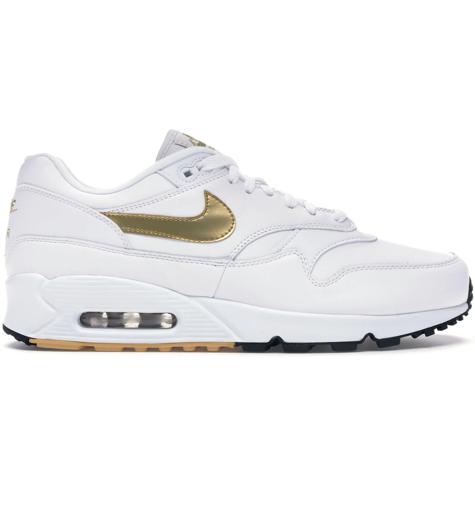 Gold and white air max best sale