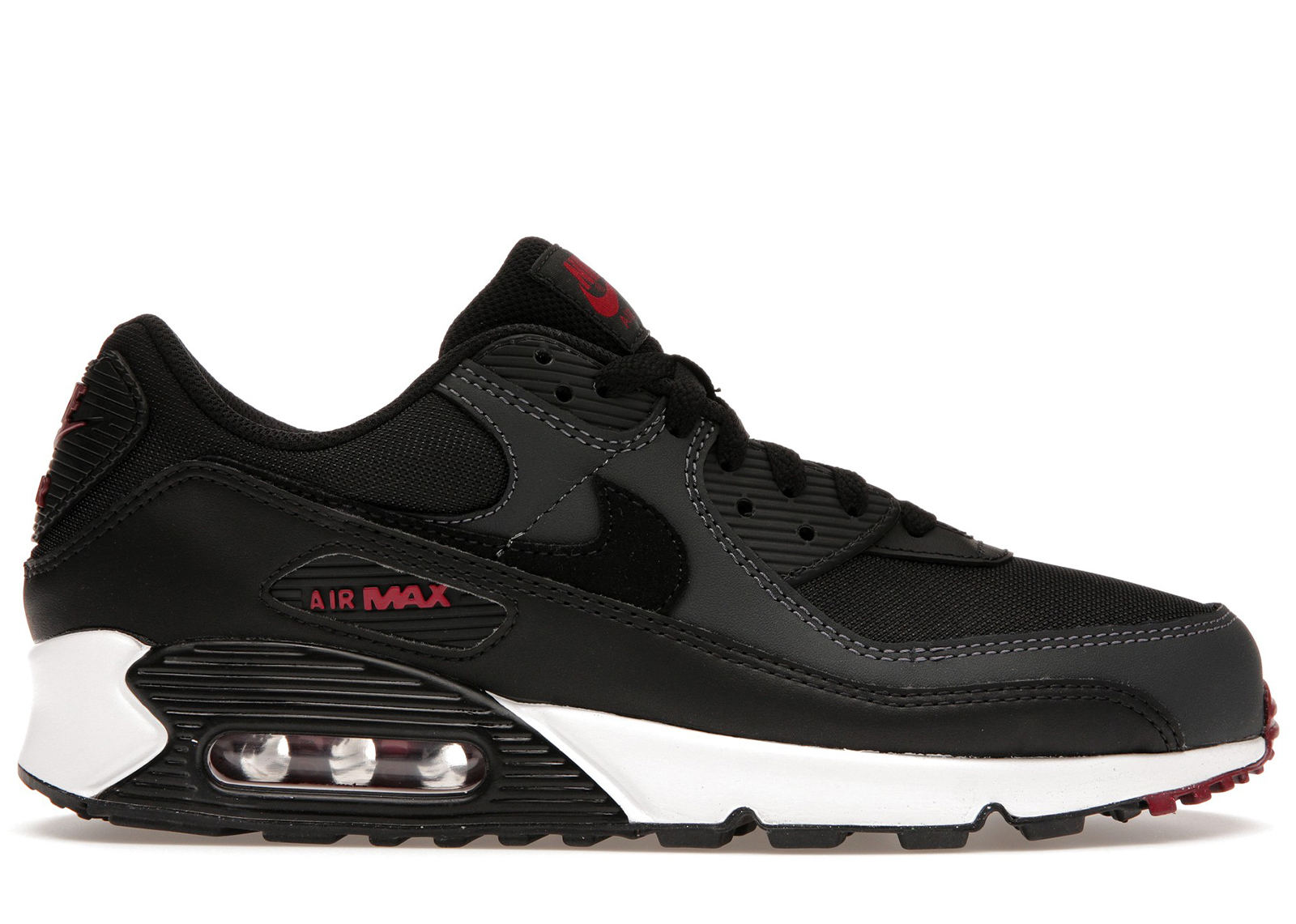 Nike Air Max 90 Anthracite Team Red Men's - DQ4071-001 - US