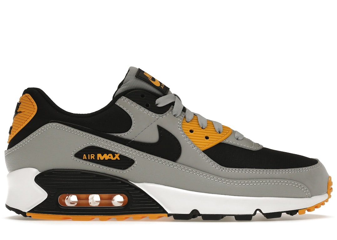 Pre-owned Nike Air Max 90 Batman In Wolf Grey/black-university Gold-white