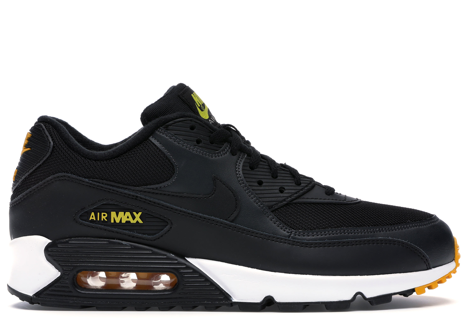 Nike Air Max 90 Black Amarillo كاليجرافي