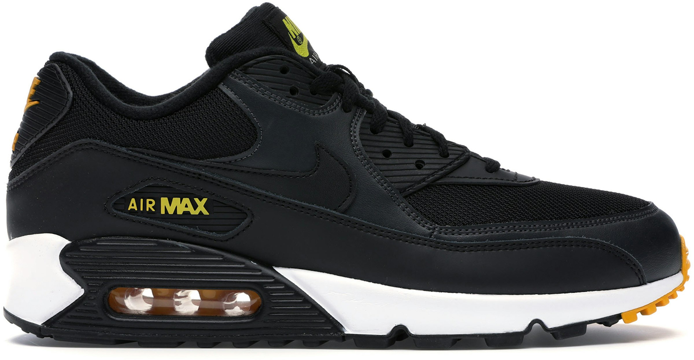 Nike Air Max 90 Black Amarillo - -