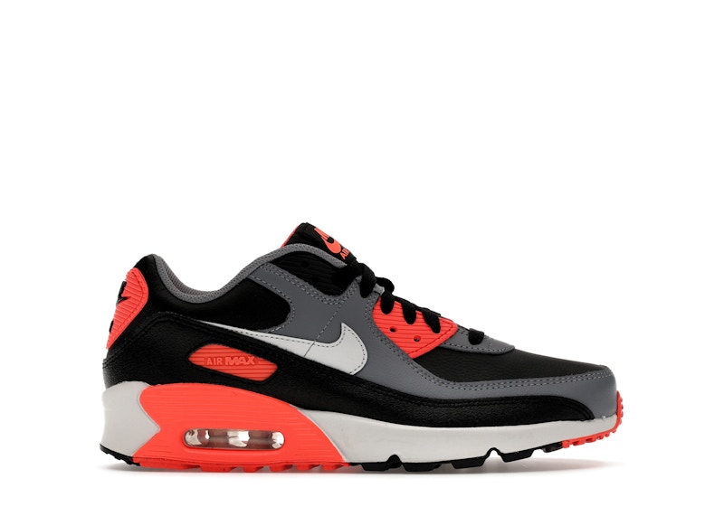 Nike Air Max 90 Black Cool Grey Bright Crimson Photon Dust (GS)